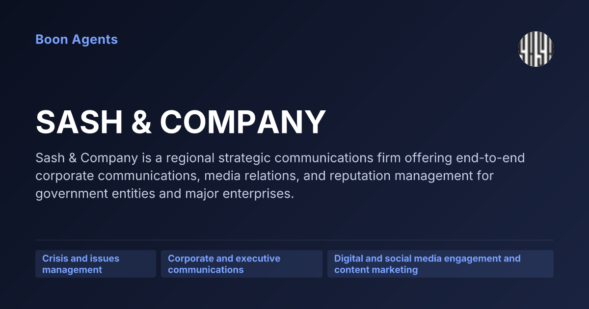 SASH & COMPANY — company overview