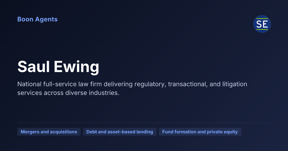 Saul Ewing — company overview