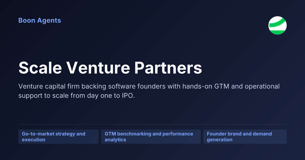 Scale Venture Partners — company overview