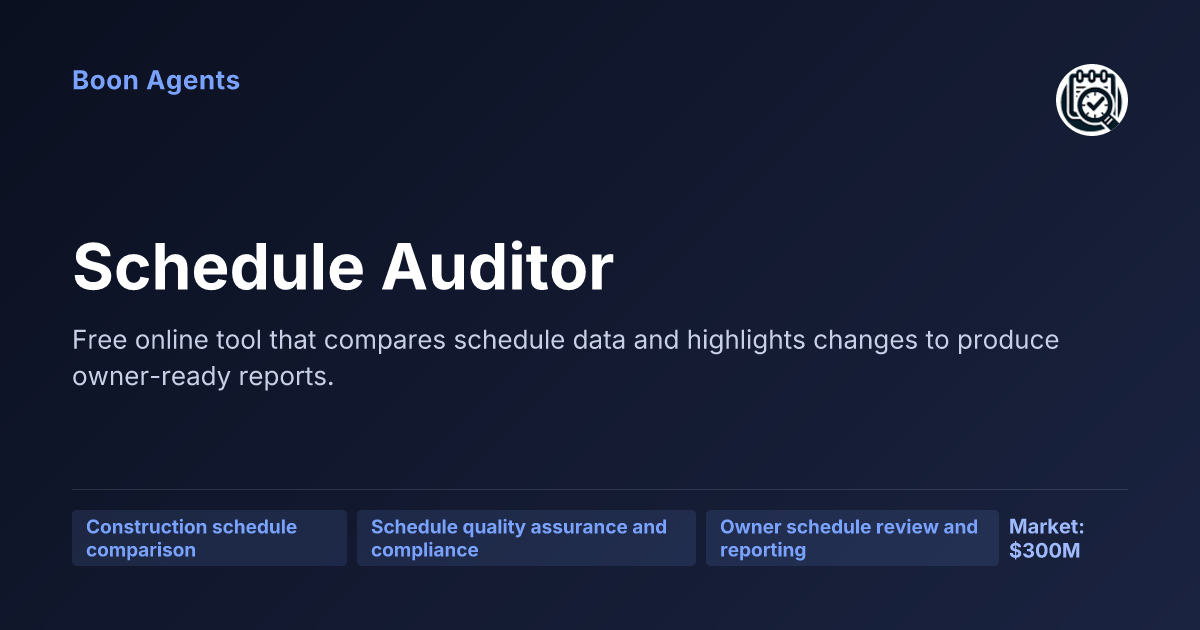 Schedule Auditor — company overview