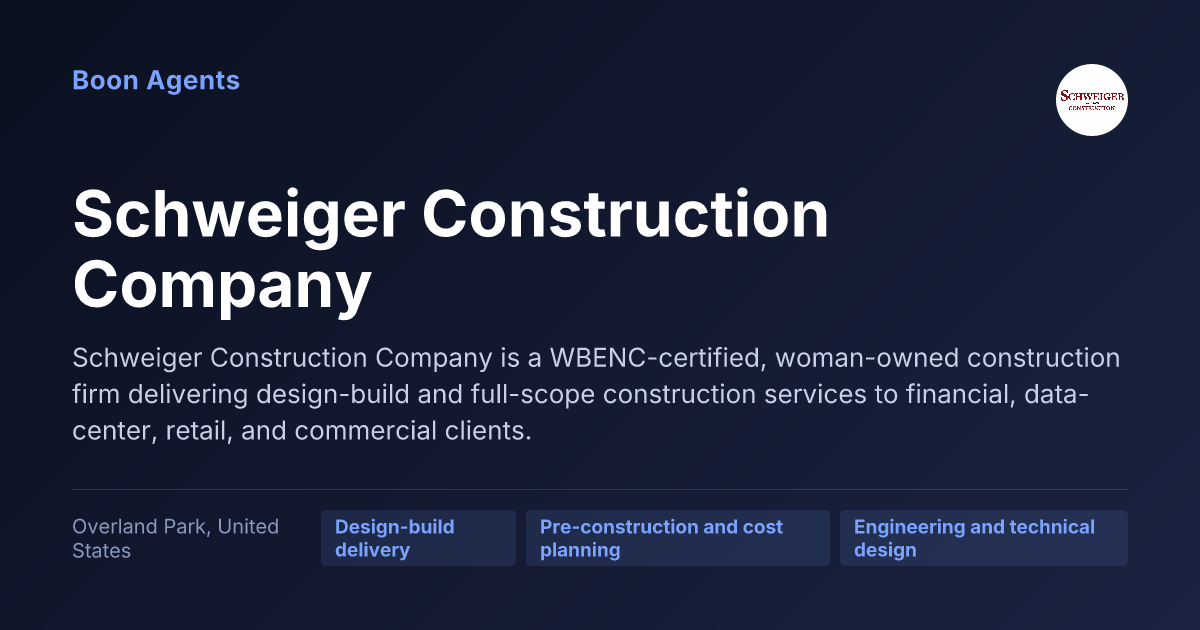 Schweiger Construction Company — company overview
