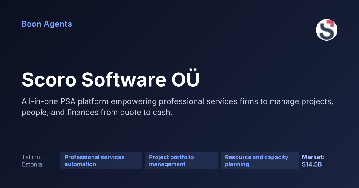 Scoro Software OÜ — company overview