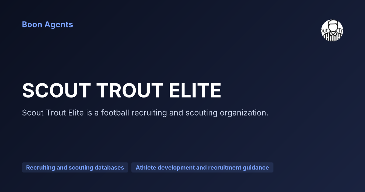 SCOUT TROUT ELITE — company overview