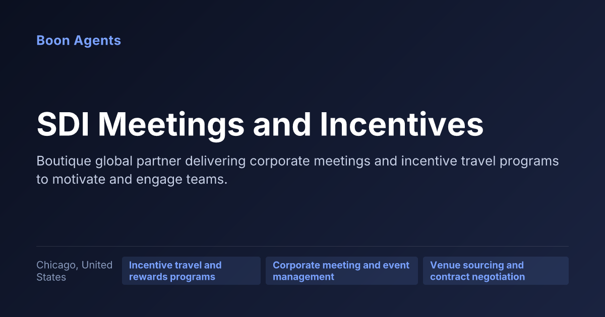 SDI Meetings and Incentives — company overview