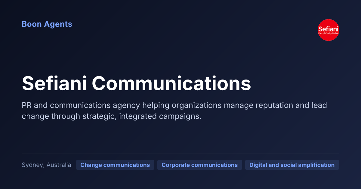 Sefiani Communications — company overview