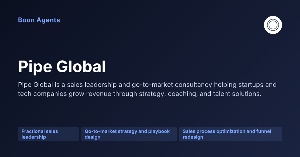 Pipe Global — company overview