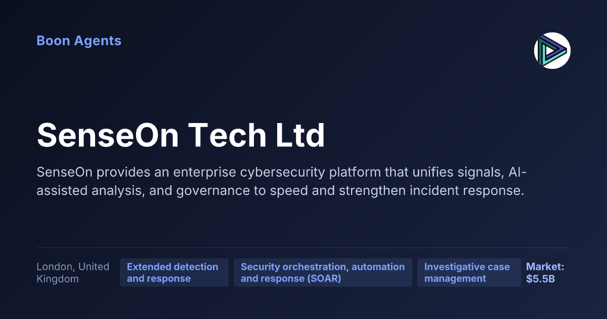 SenseOn Tech Ltd — company overview