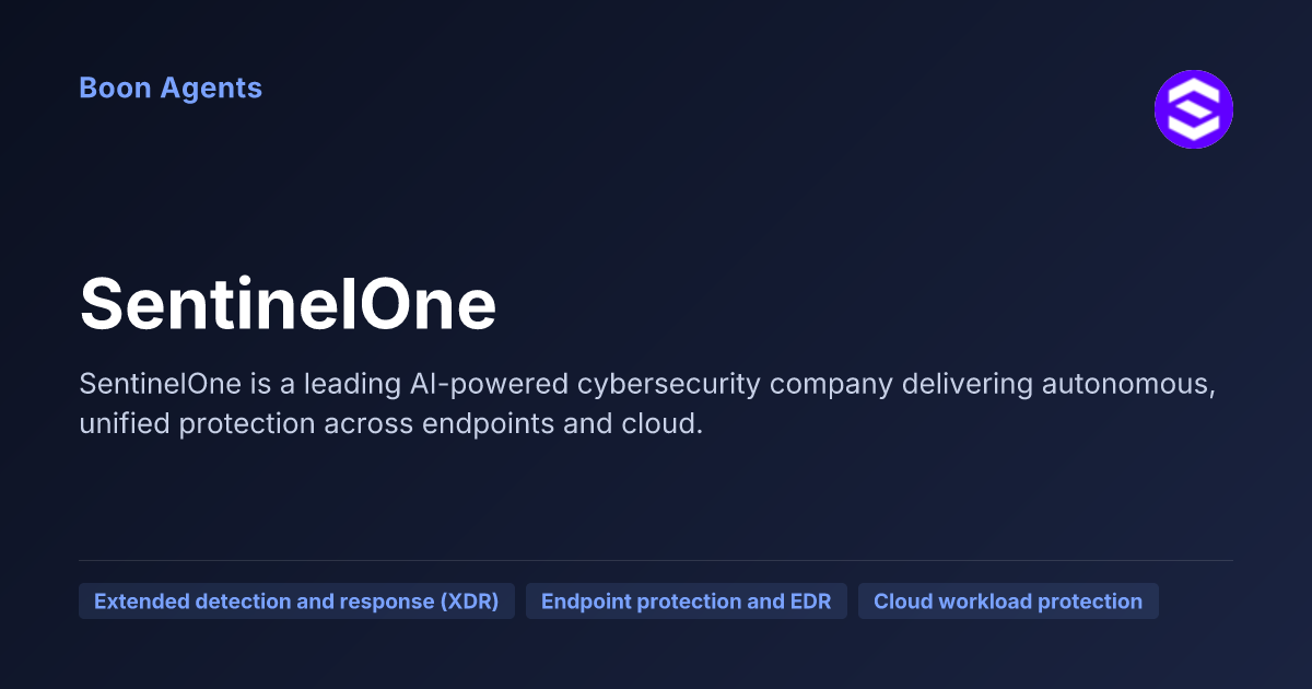 SentinelOne — company overview