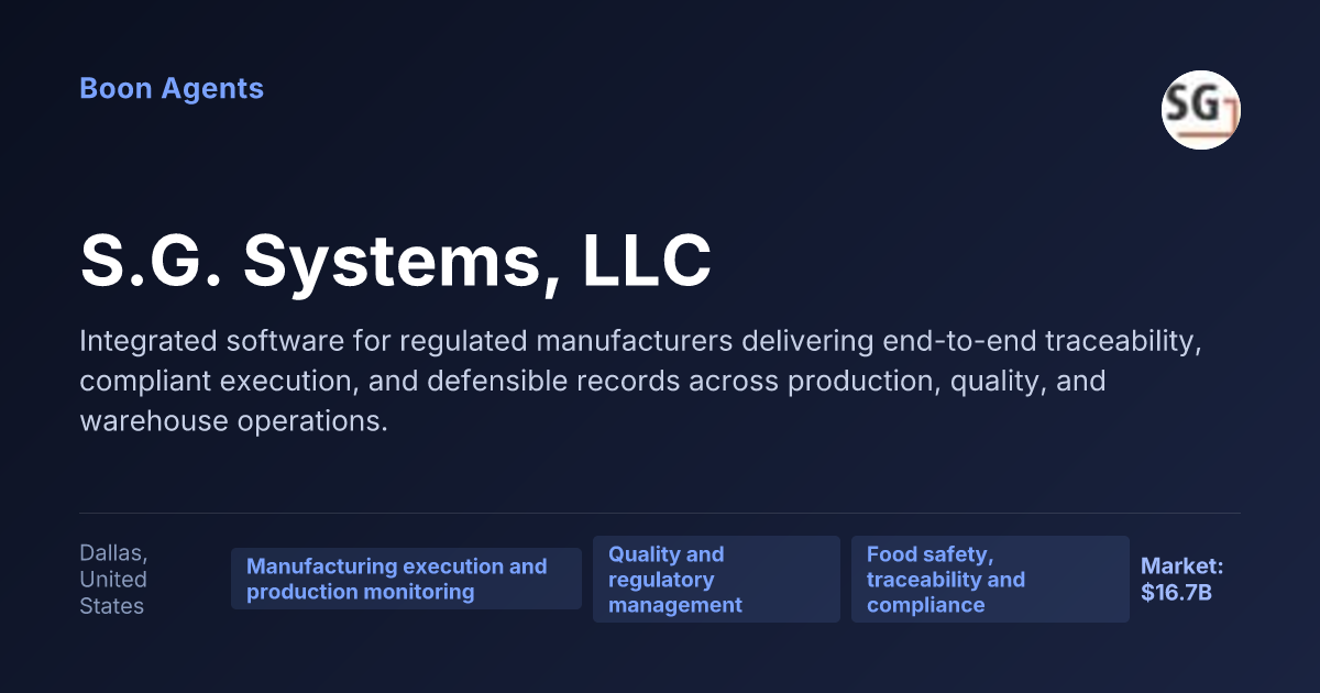 S.G. Systems, LLC — company overview