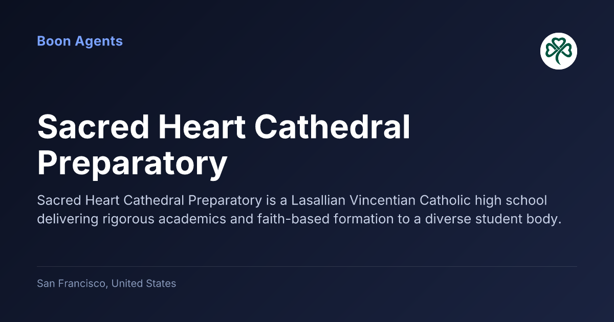 Sacred Heart Cathedral Preparatory — company overview