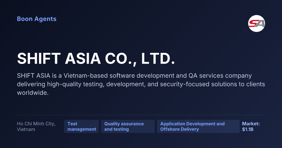 SHIFT ASIA CO., LTD. — company overview