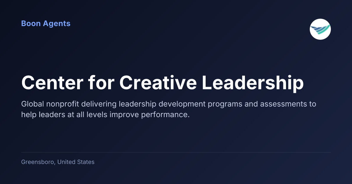 Center for Creative Leadership — company overview