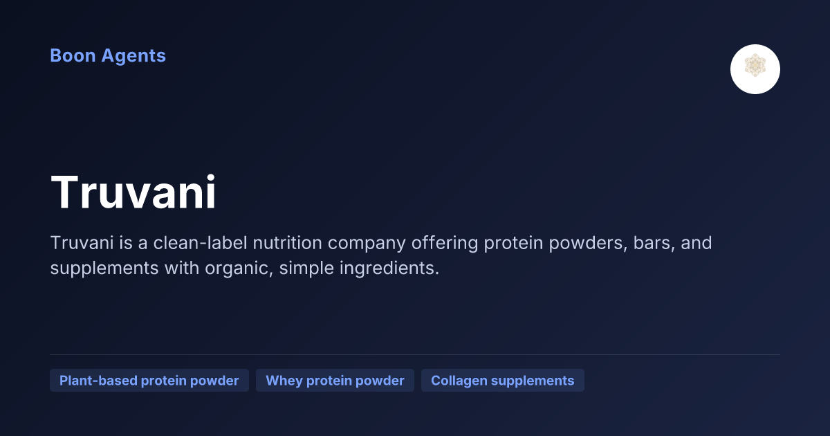 Truvani — company overview