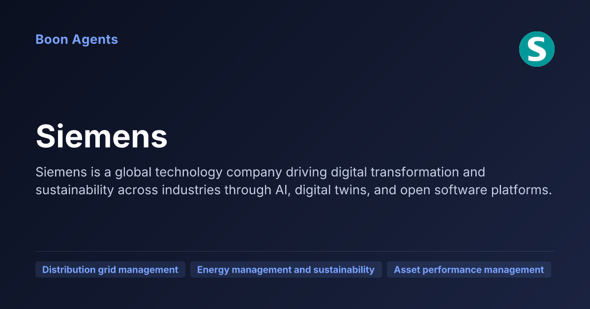 Siemens — company overview