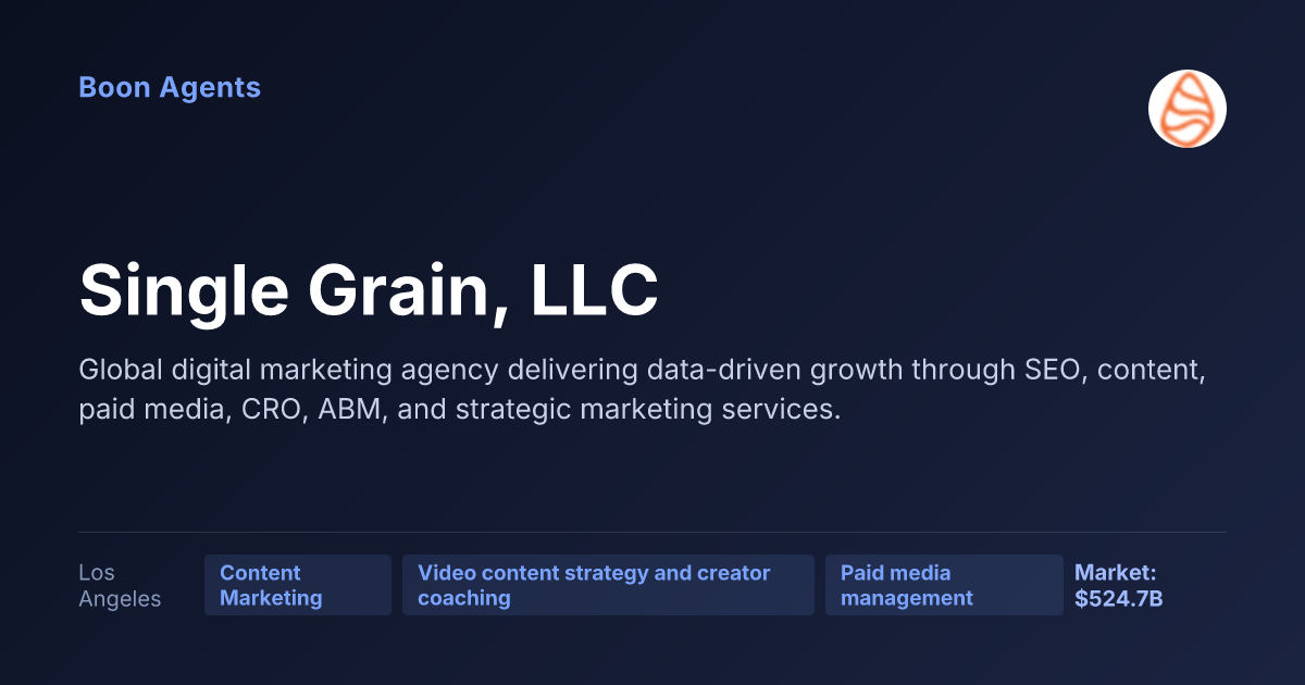 Single Grain, LLC — company overview