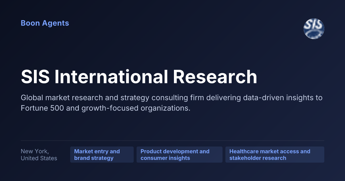 SIS International Research — company overview
