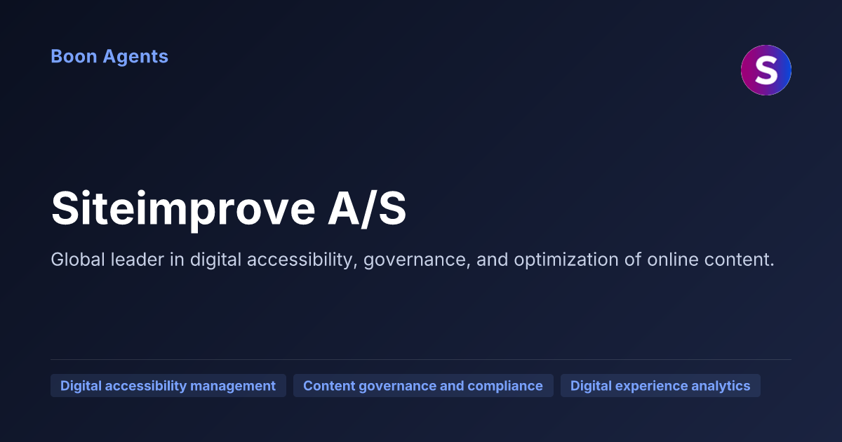 Siteimprove A/S — company overview