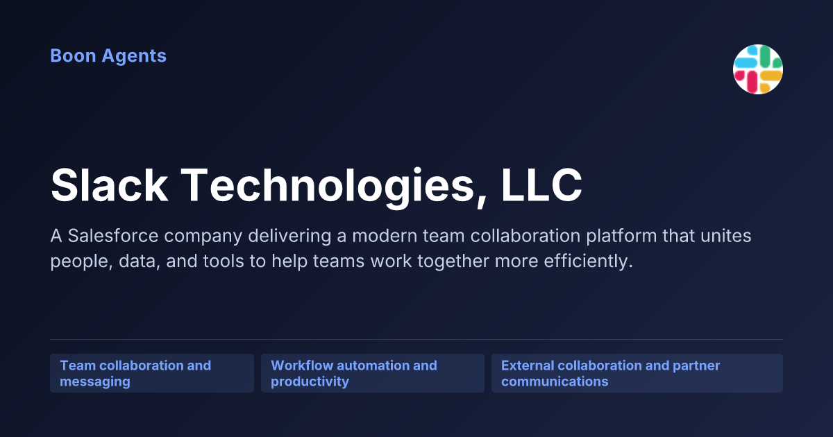 Slack Technologies, LLC — company overview