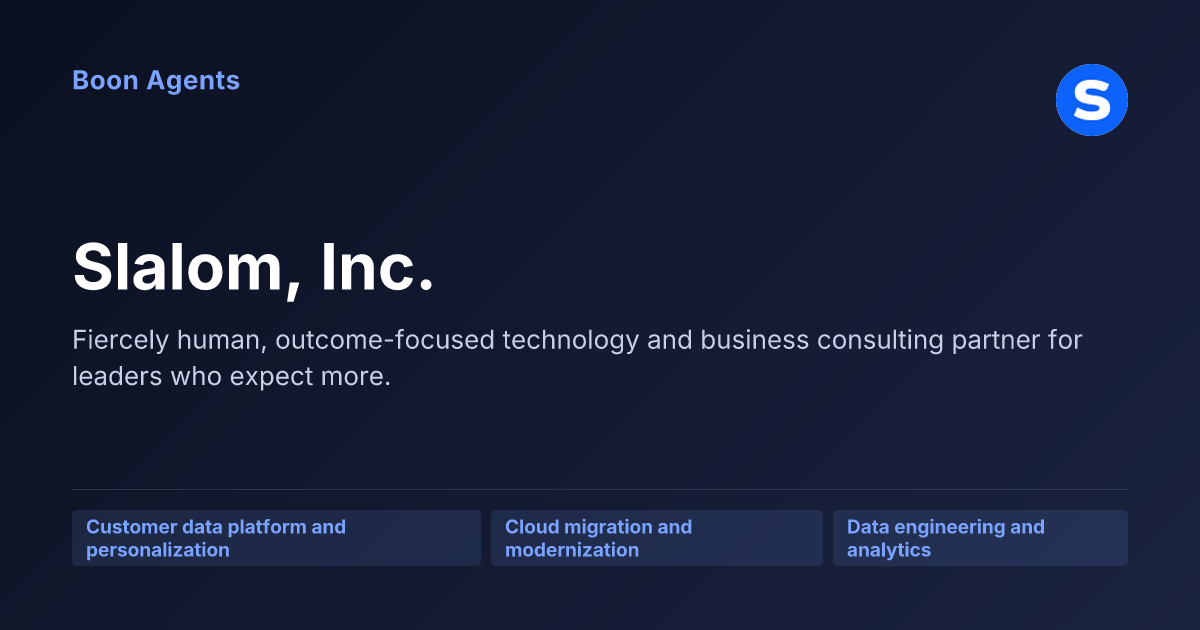 Slalom, Inc. — company overview