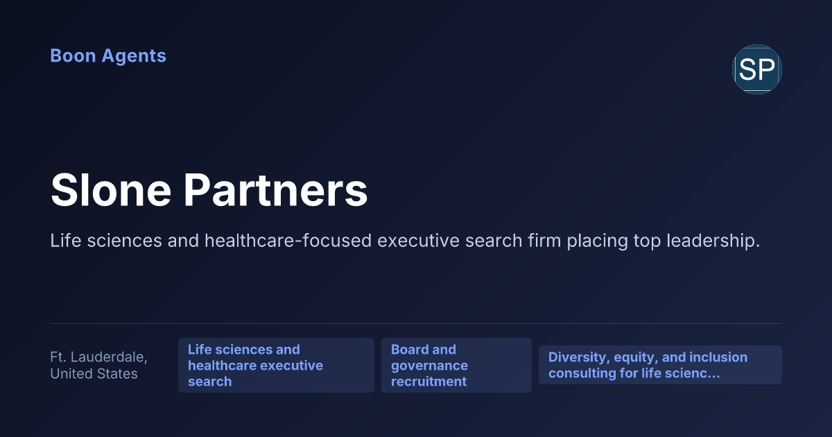 Slone Partners — company overview