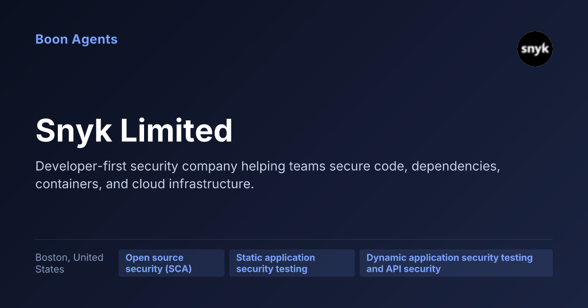 Snyk Limited — company overview