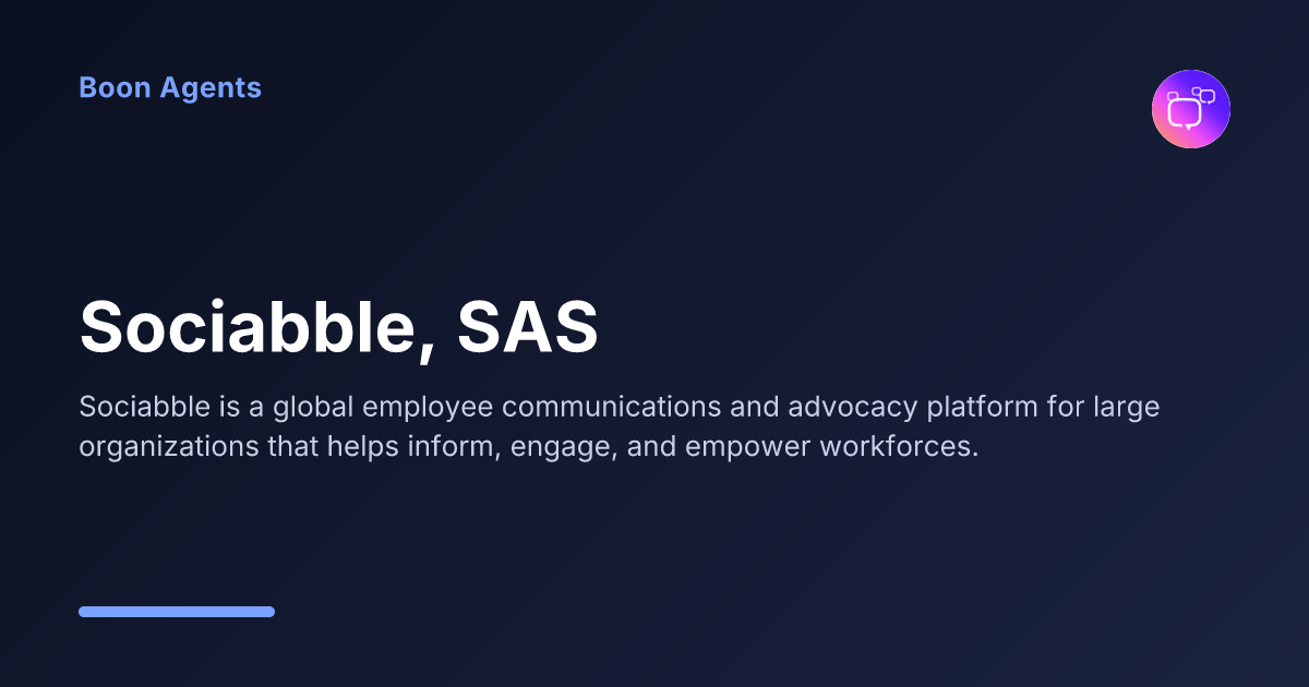 Sociabble, SAS — company overview