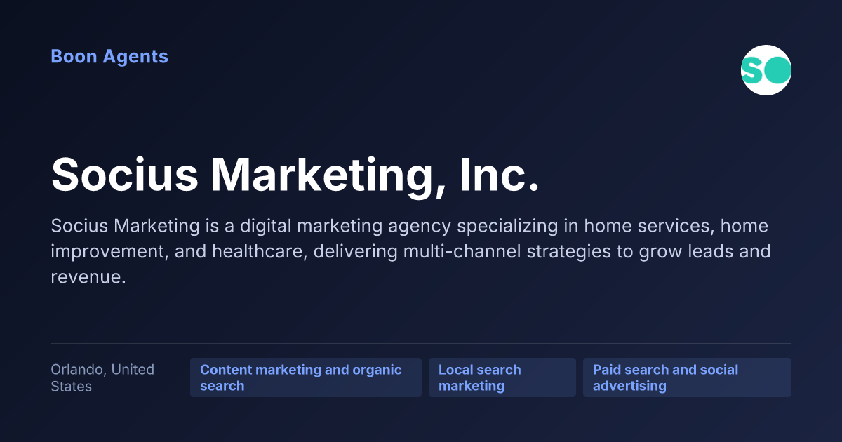 Socius Marketing, Inc. — company overview