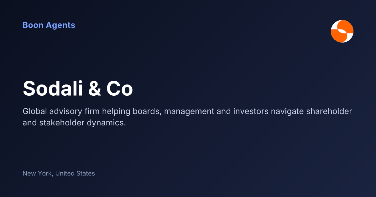 Sodali & Co — company overview