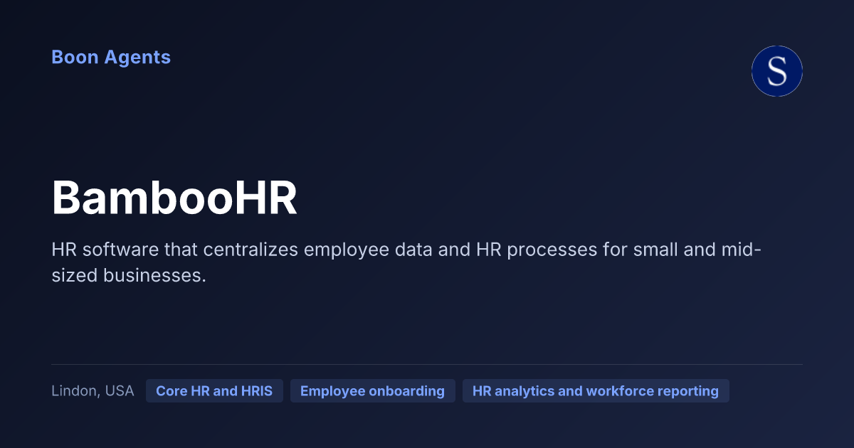 BambooHR — company overview