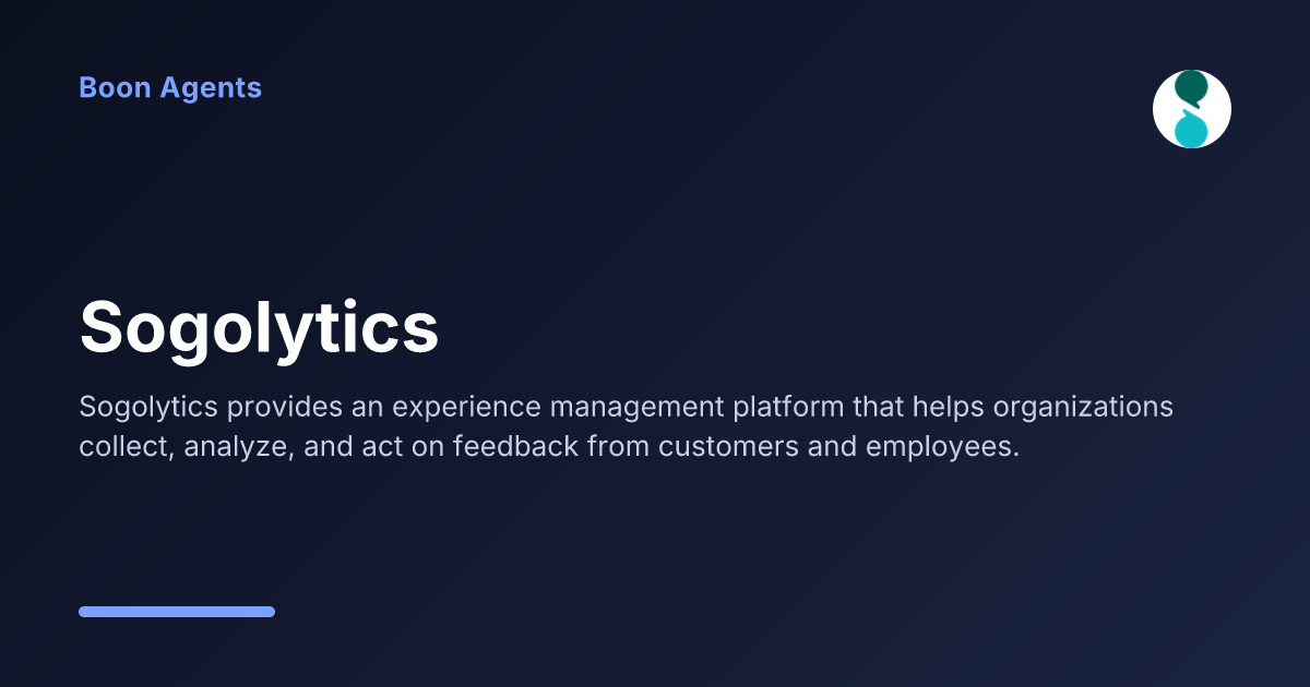 Sogolytics — company overview