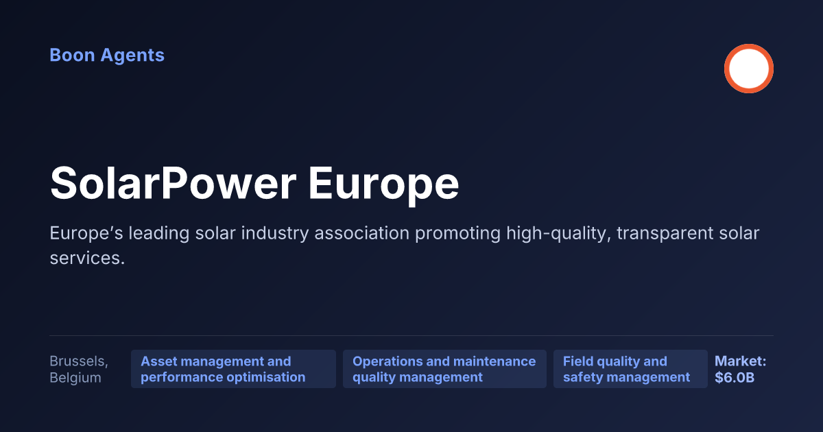 SolarPower Europe — company overview
