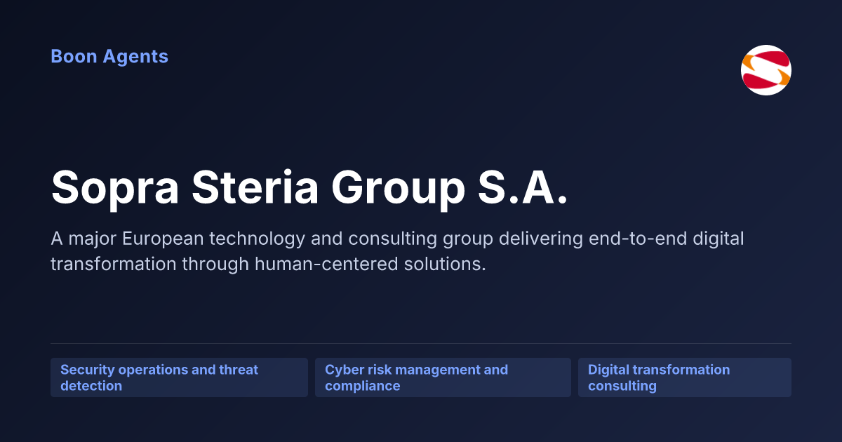 Sopra Steria Group S.A. — company overview