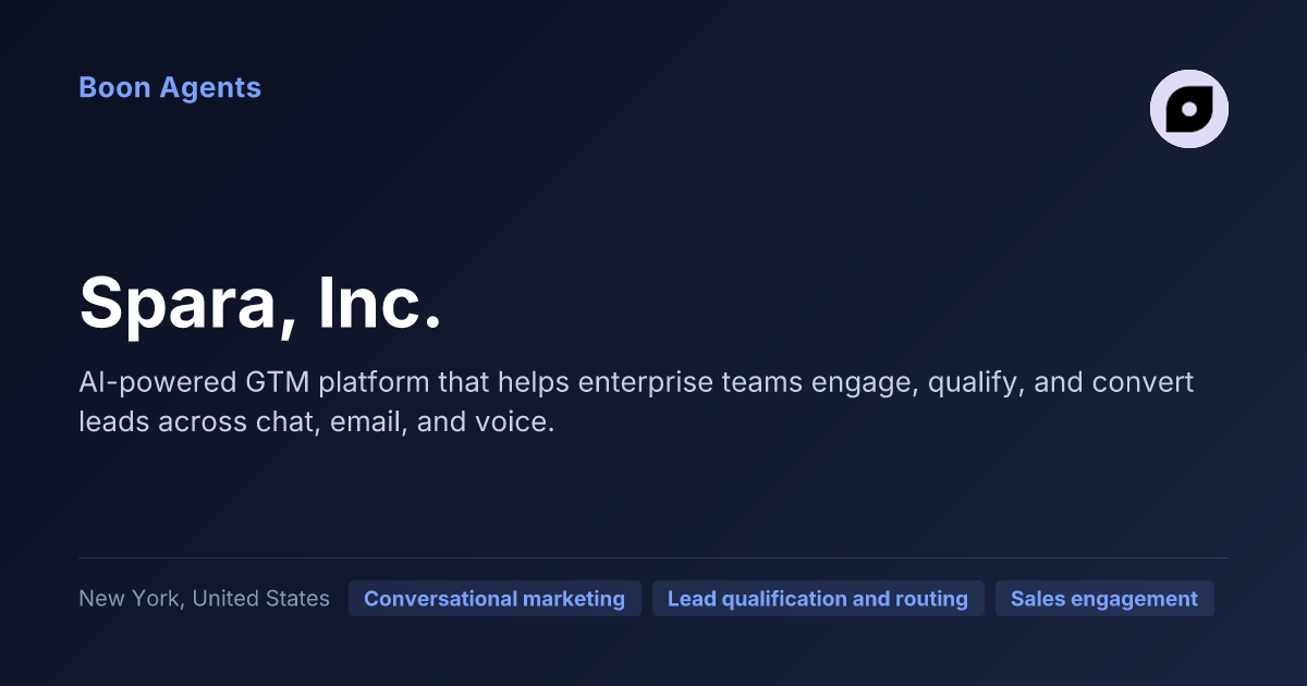Spara, Inc. — company overview