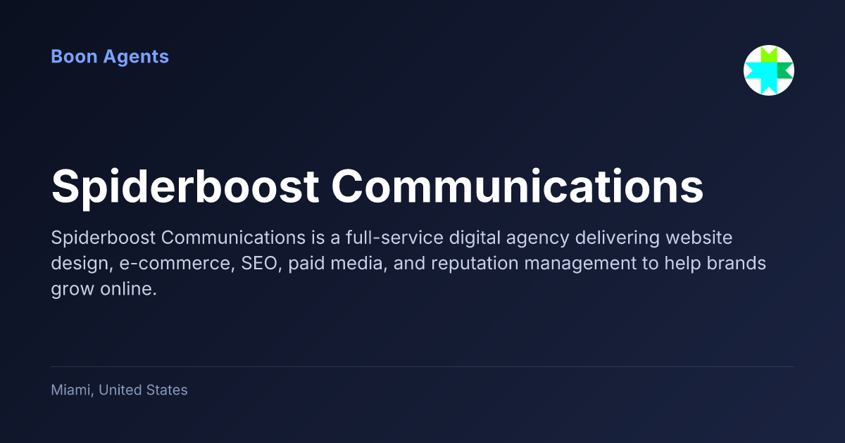 Spiderboost Communications — company overview