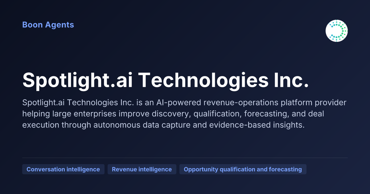 Spotlight.ai Technologies Inc. — company overview