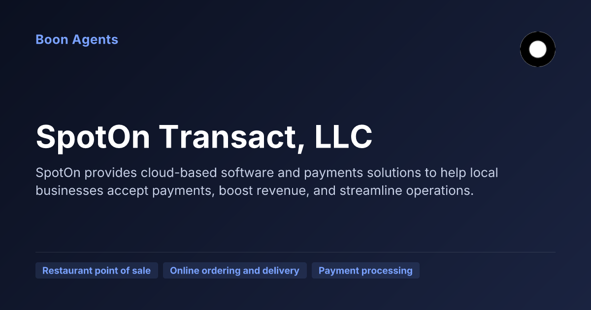 SpotOn Transact, LLC — company overview