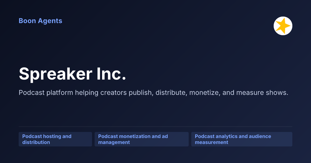 Spreaker Inc. — company overview