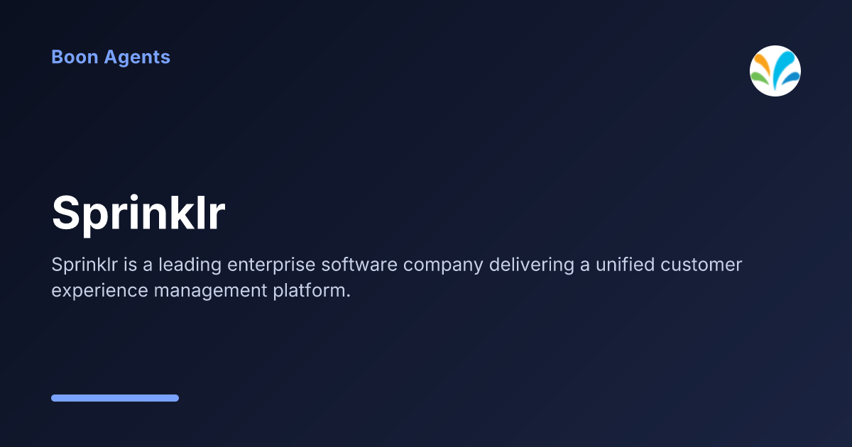 Sprinklr — company overview