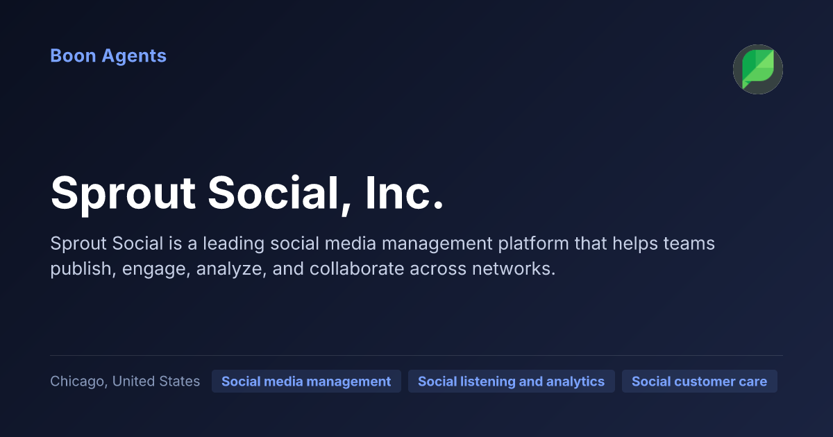 Sprout Social, Inc. — company overview
