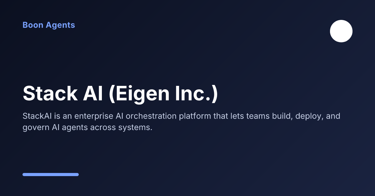 Stack AI (Eigen Inc.) — company overview