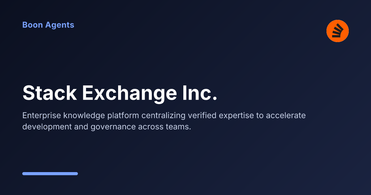 Stack Exchange Inc. — company overview