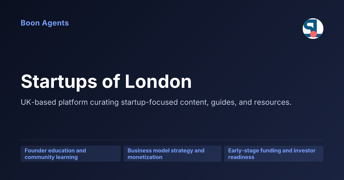Startups of London — company overview