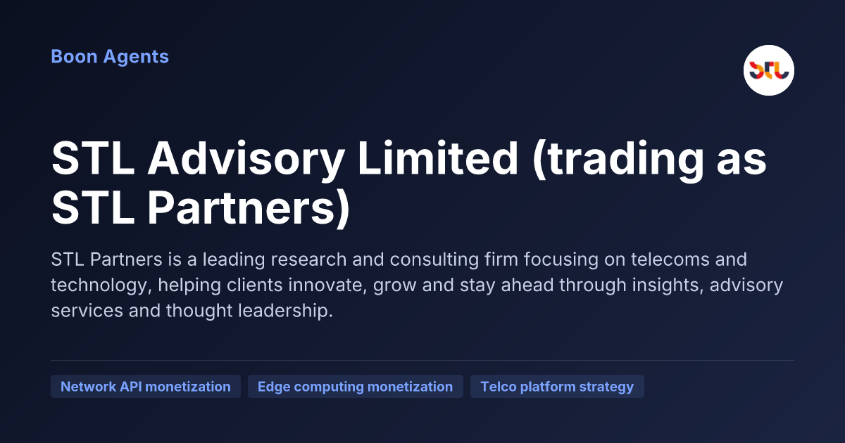 STL Advisory Limited (trading as STL Partners) — company overview