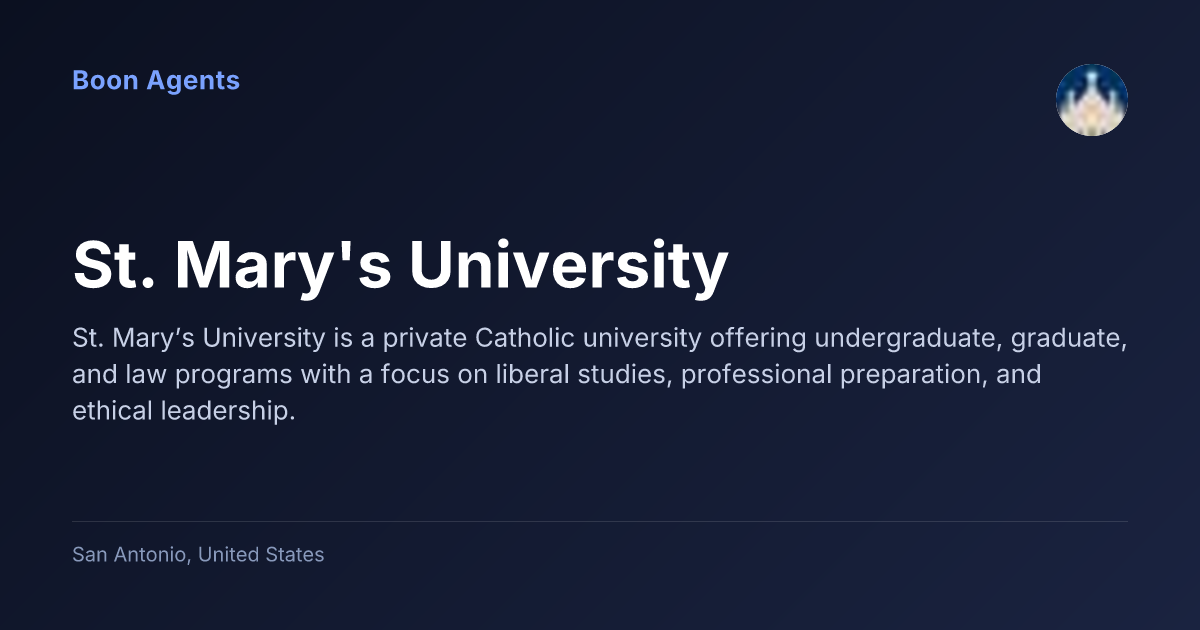 St. Mary's University — company overview