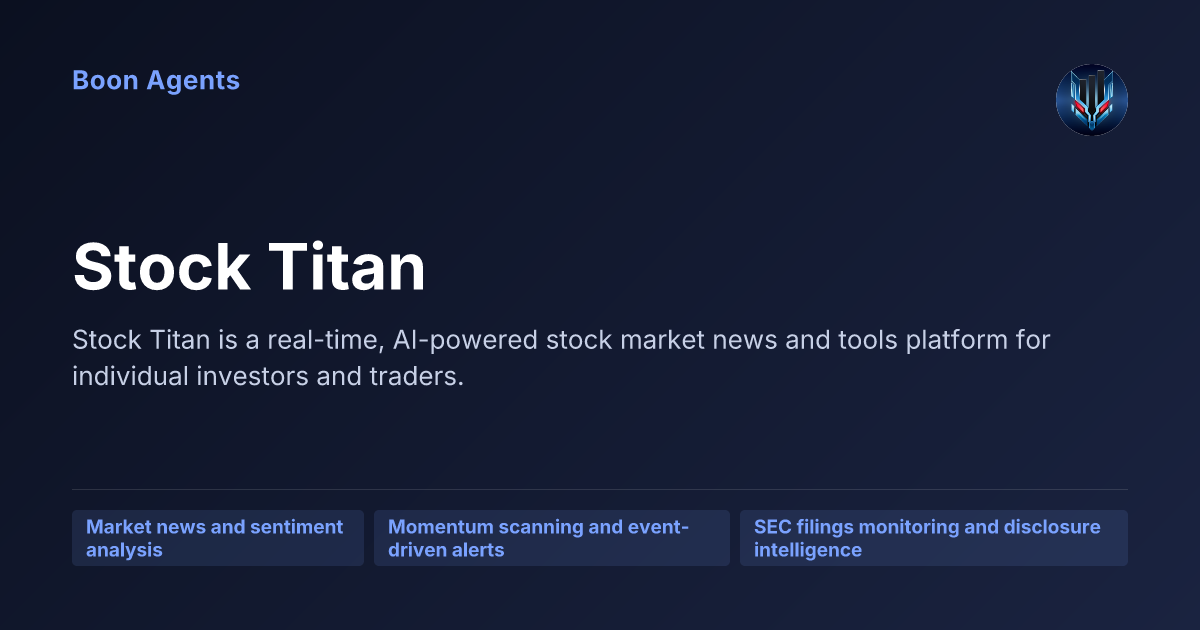 Stock Titan — company overview