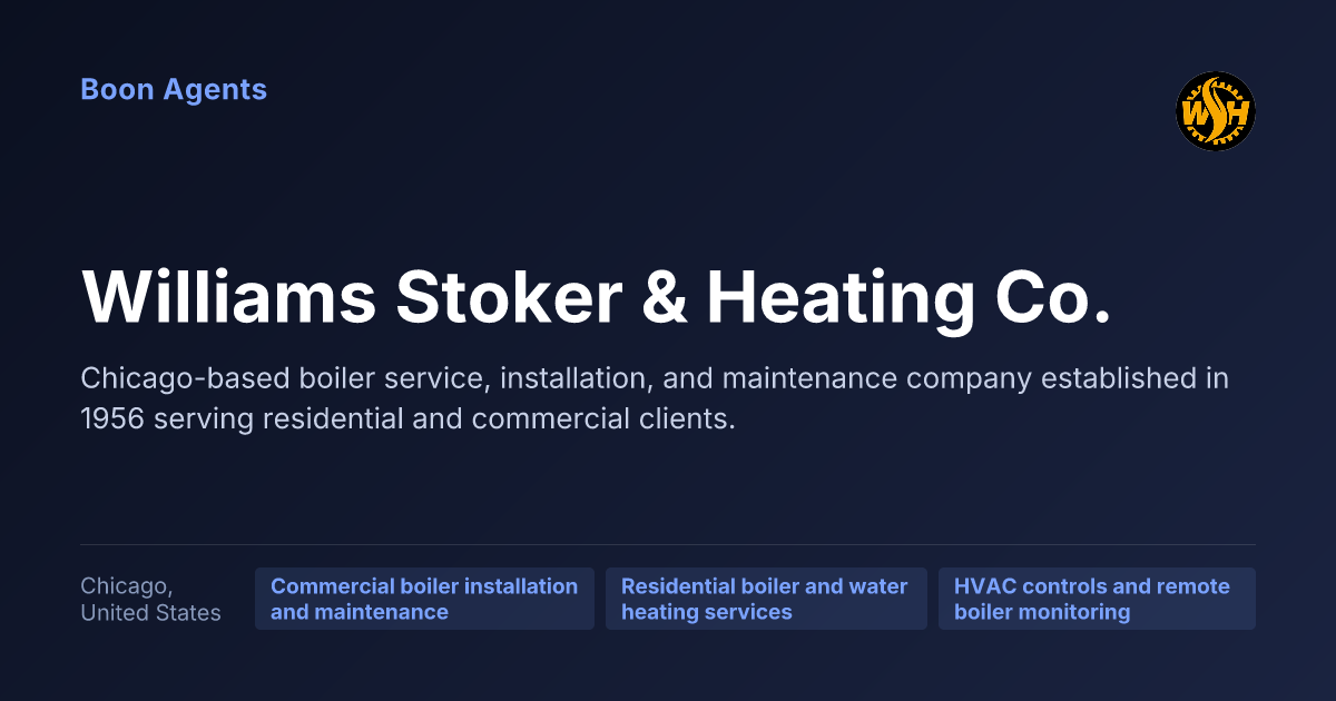 Williams Stoker & Heating Co. — company overview