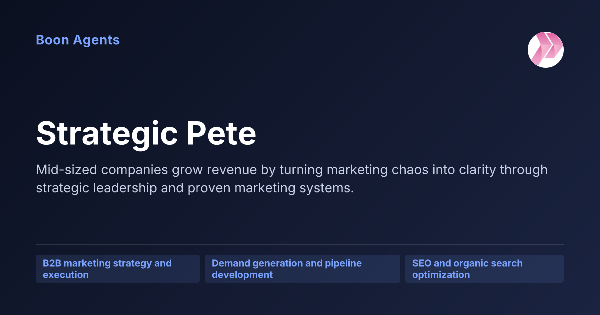 Strategic Pete — company overview
