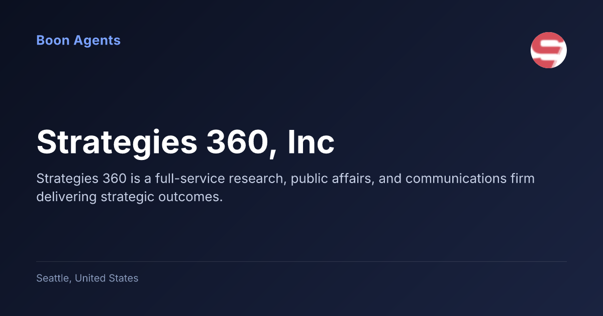 Strategies 360, Inc — company overview