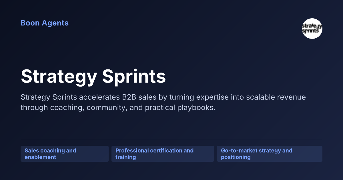 Strategy Sprints — company overview