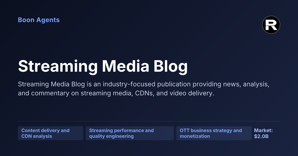 Streaming Media Blog — company overview